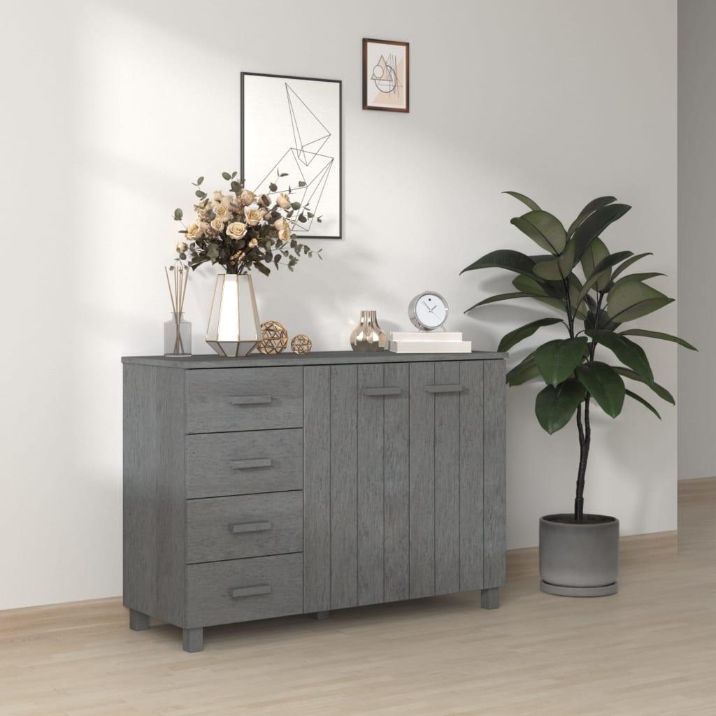 Sideboard Dark Gray 44.5"x15.7"x31.5" Solid Wood Pine at Set Shop and Smile