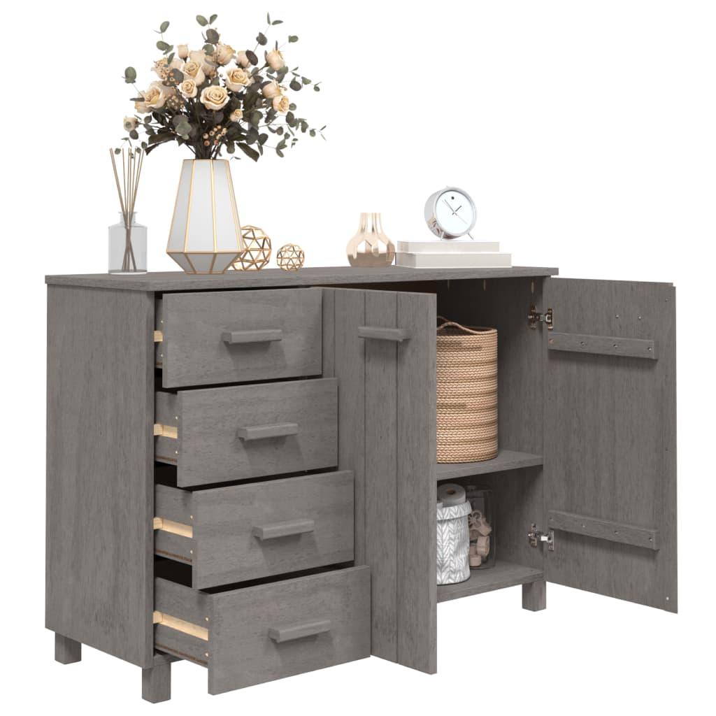 Sideboard HAMAR Light Gray 44.5"x15.7"x31.5" Solid Wood Pine at Set Shop and Smile