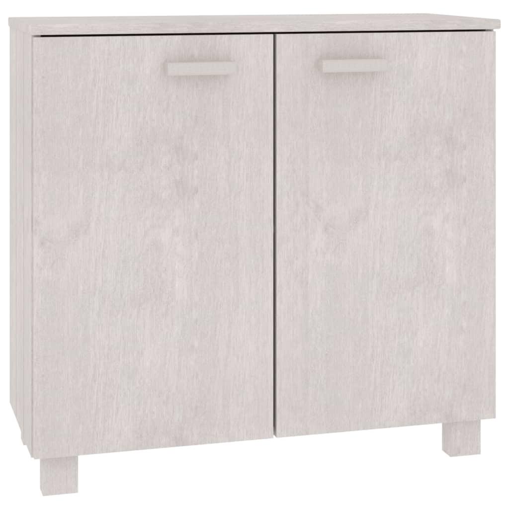 Sideboard White 33.5"x13.8"x31.5" Solid Wood Pine at Set Shop and Smile