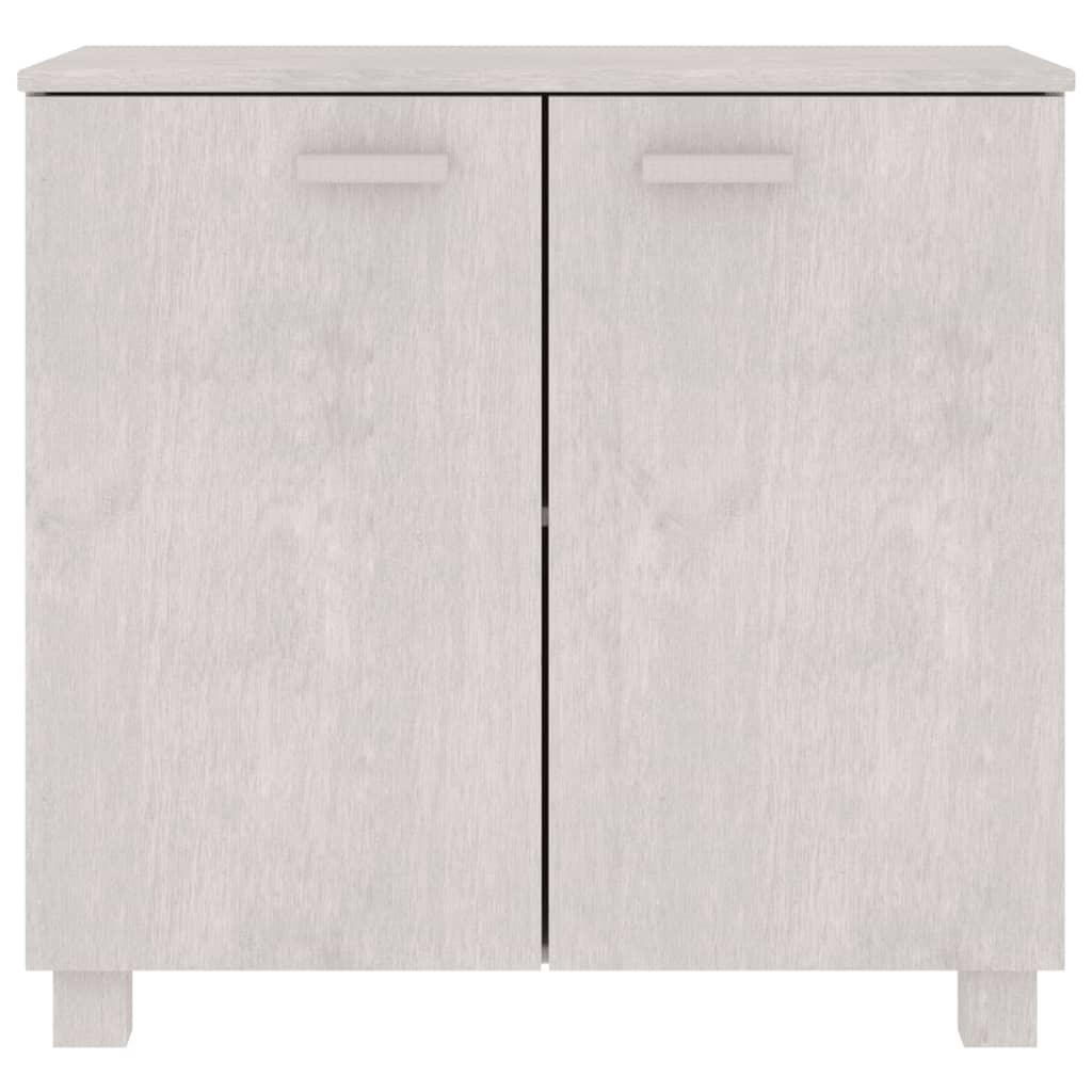 Sideboard White 33.5"x13.8"x31.5" Solid Wood Pine at Set Shop and Smile