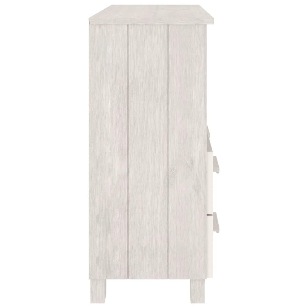 Sideboard HAMAR White 33.5"x13.8"x31.5" Solid Wood Pine at Set Shop and Smile