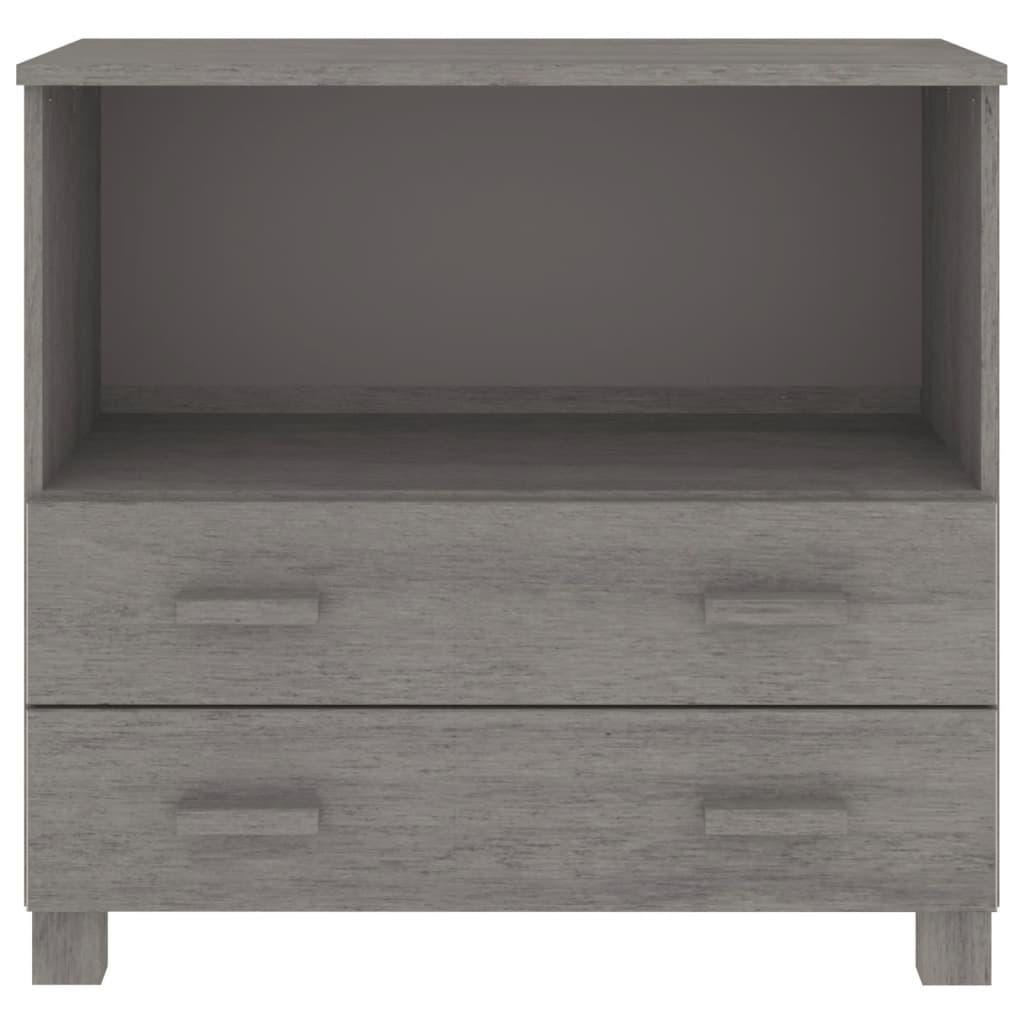 Sideboard HAMAR Light Gray 33.5"x13.8"x31.5" Solid Wood Pine at Set Shop and Smile