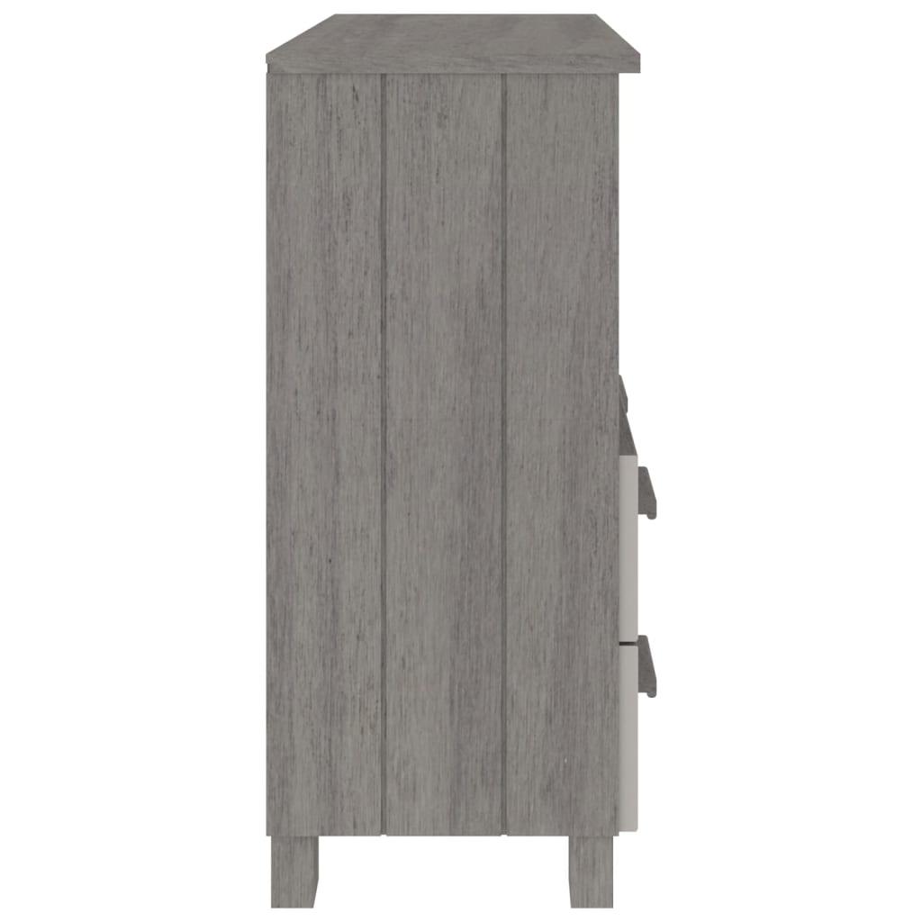 Sideboard HAMAR Light Gray 33.5"x13.8"x31.5" Solid Wood Pine at Set Shop and Smile