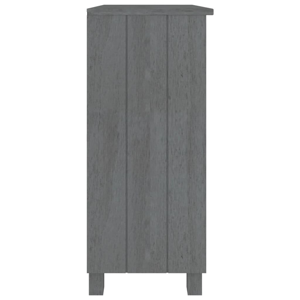 Sideboard HAMAR Dark Gray 33.5"x13.8"x31.5" Solid Wood Pine at Set Shop and Smile
