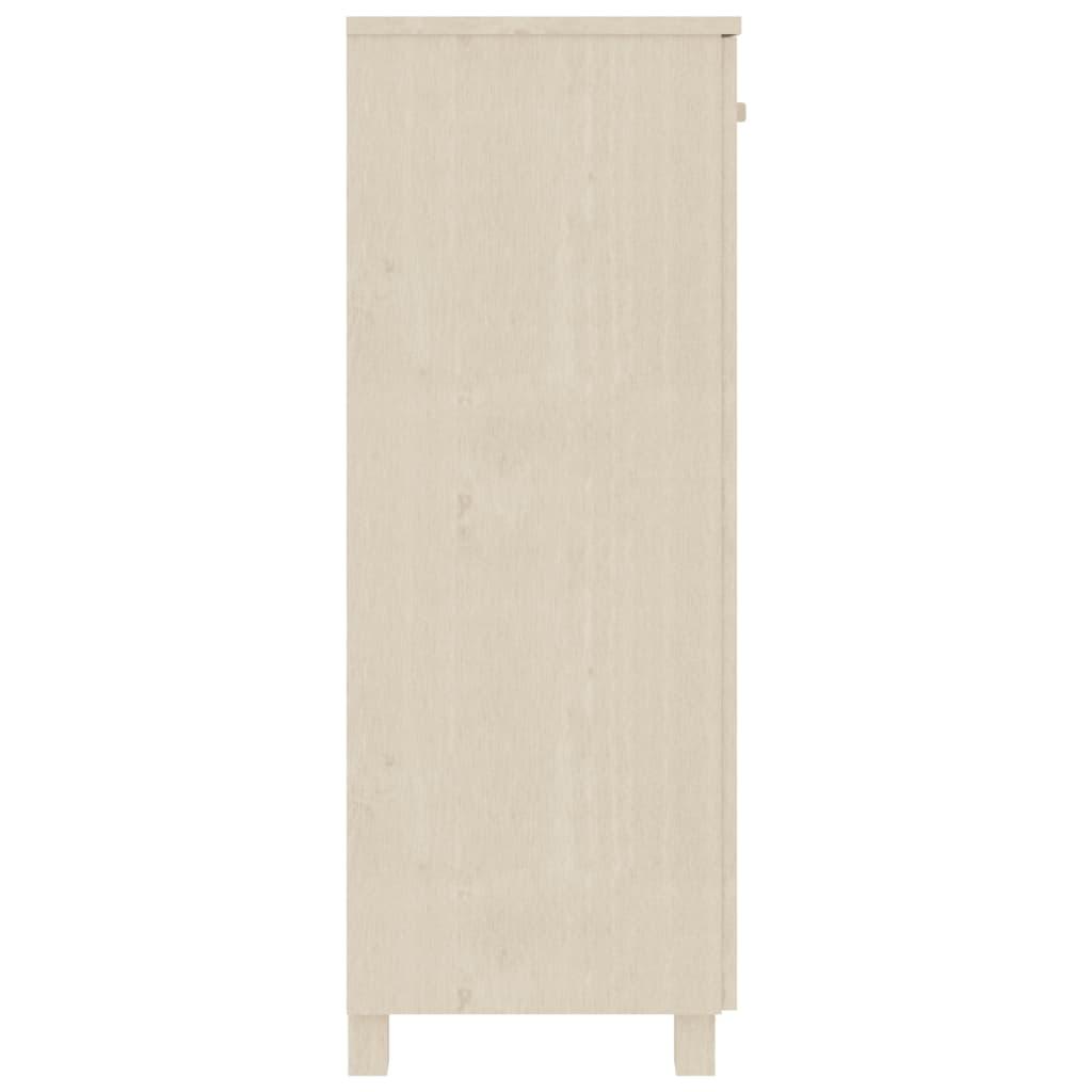 Shoe Cabinet Honey Brown 33.5"x15.7"x42.5" Solid Wood Pine at Set Shop and Smile