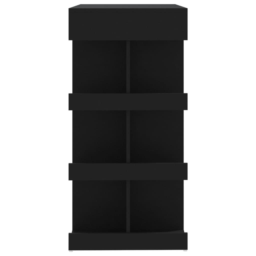 Bar Table with Storage Rack Black 39.4"x19.7"x40" Engineered Wood at Set Shop and Smile