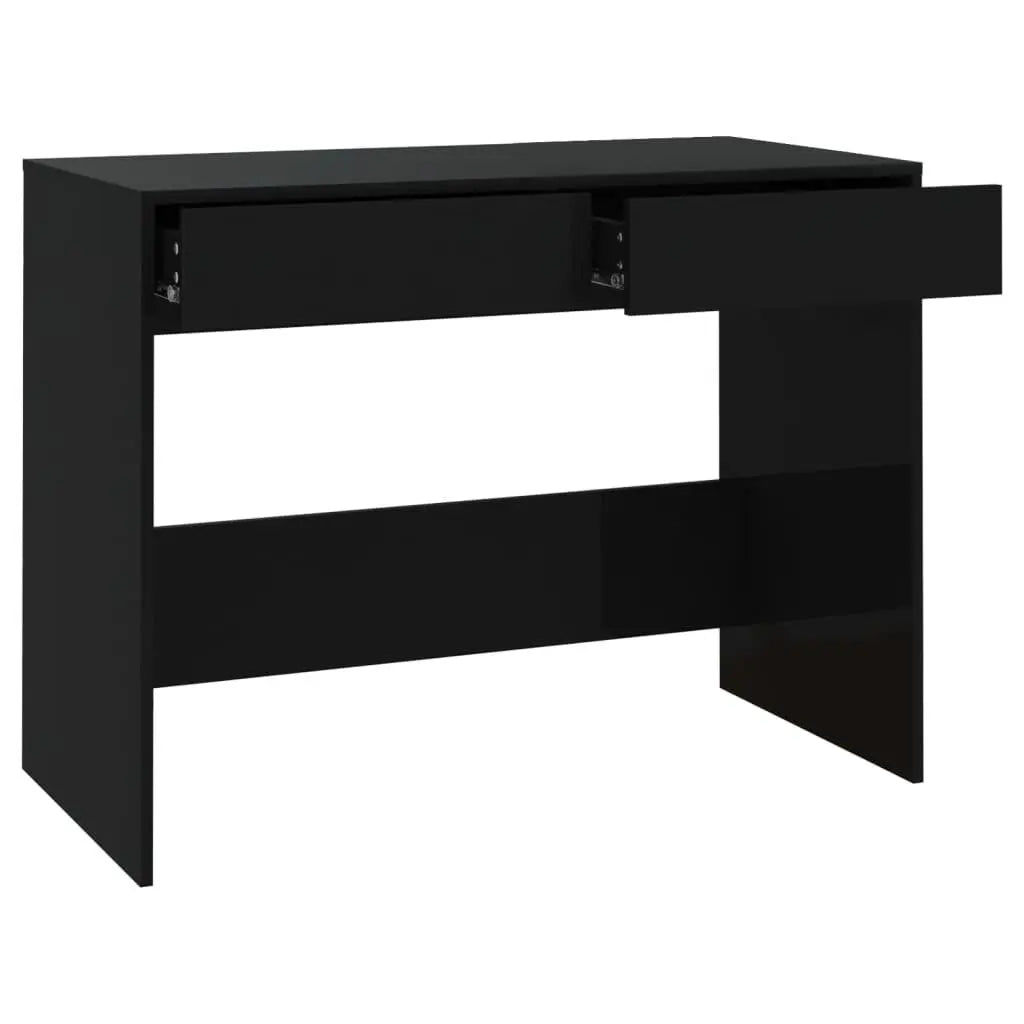 Desk Black 39.8"x19.7"x30.1" Engineered Wood at Set Shop and Smile
