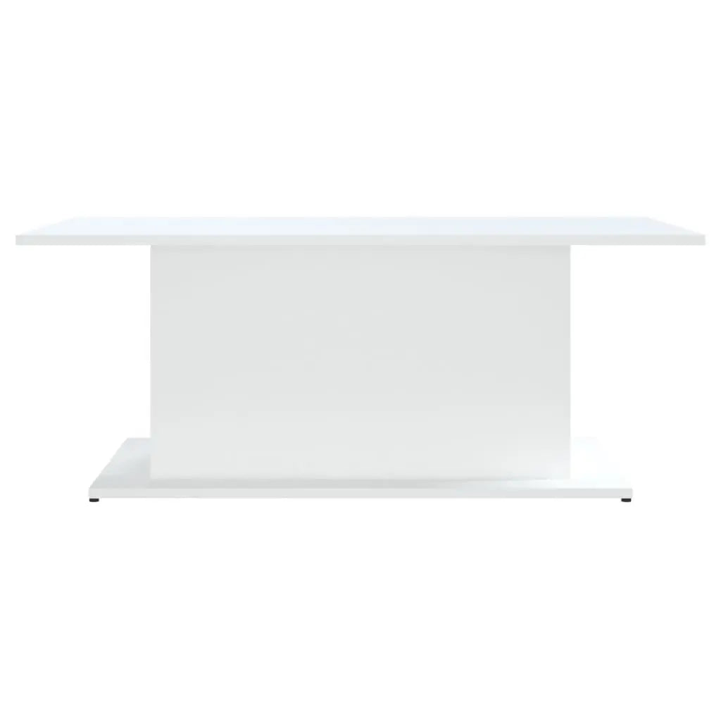 Coffee Table White 40.2"x21.9"x15.7" Engineered Wood at Set Shop and Smile