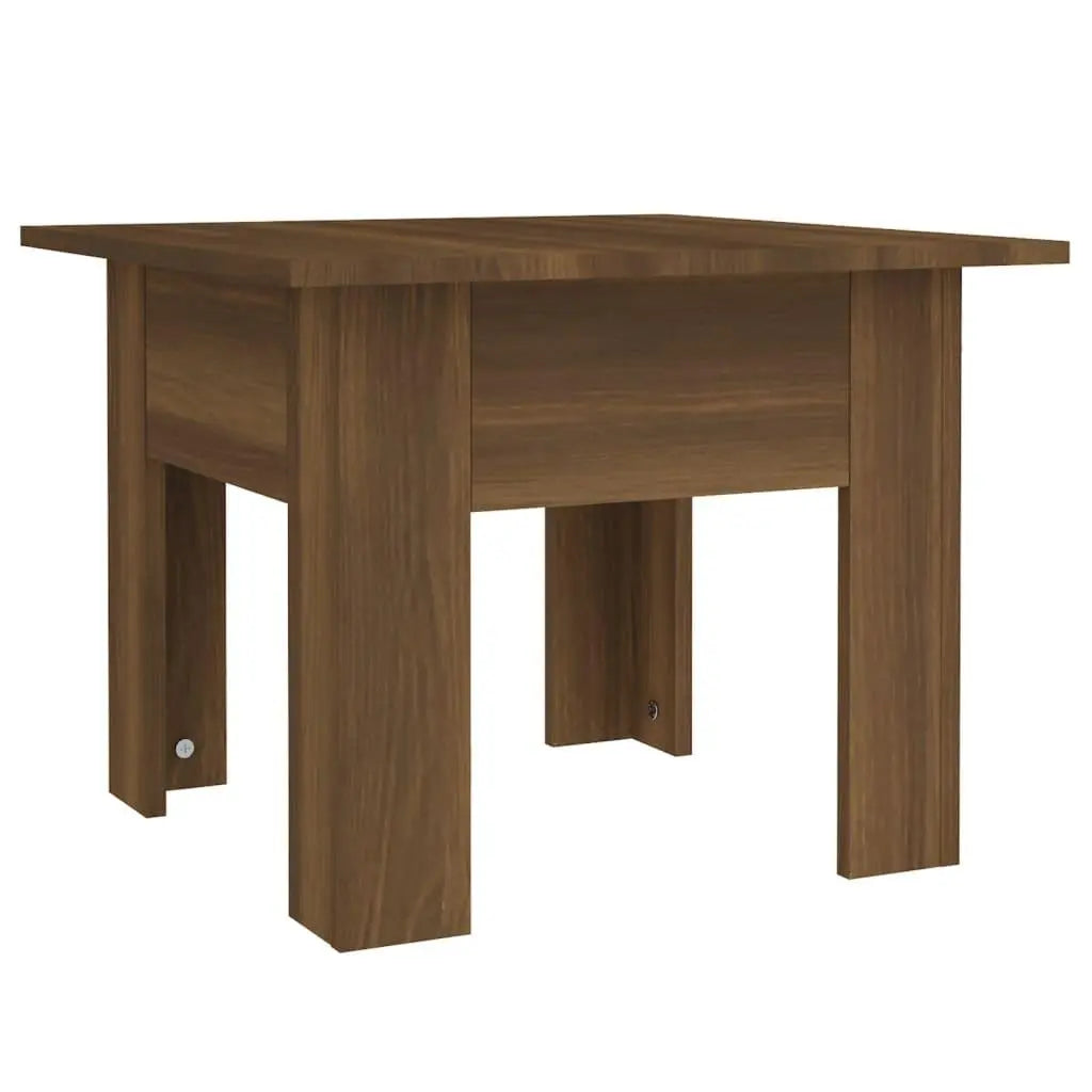 Coffee Table Brown Oak 21.7"x21.7"x16.5" Engineered Wood at Set Shop and Smile