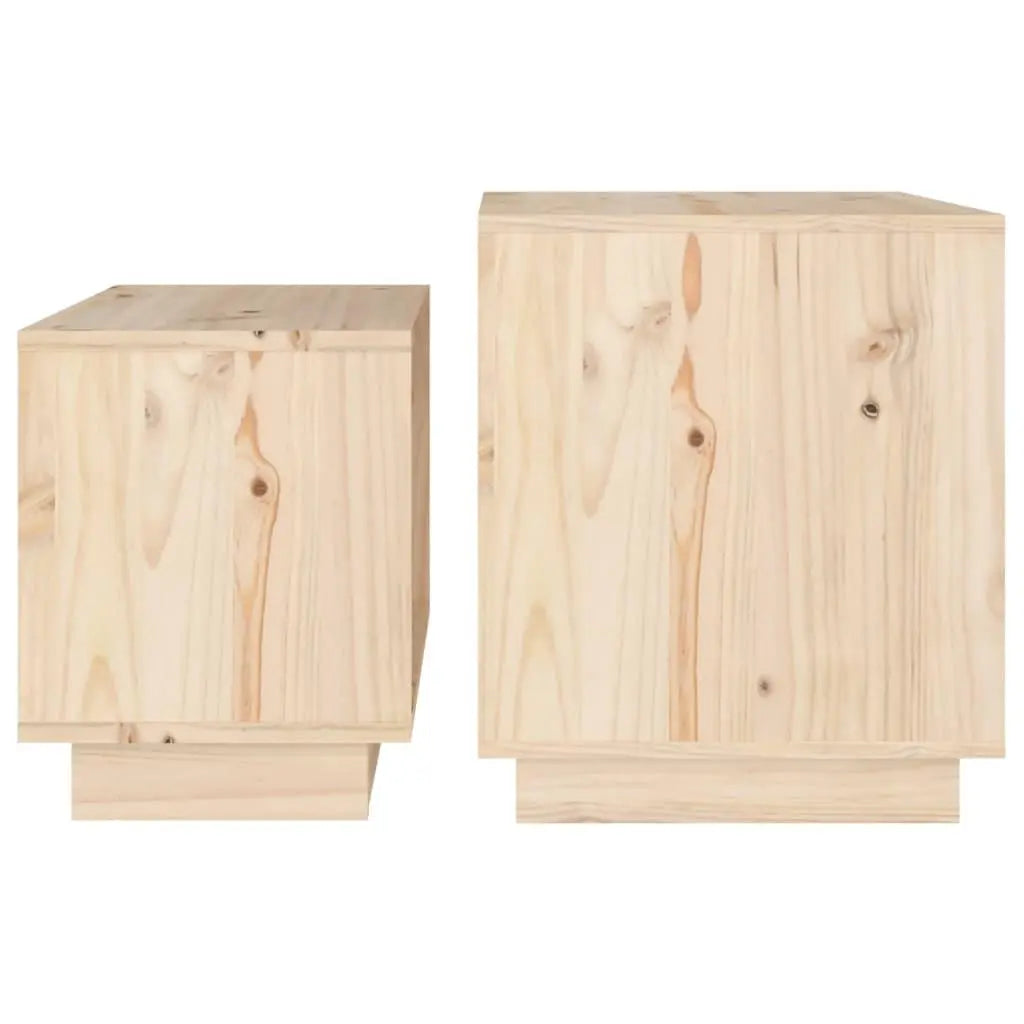 Nesting Coffee Tables 2 pcs Solid Wood Pine at Set Shop and Smile