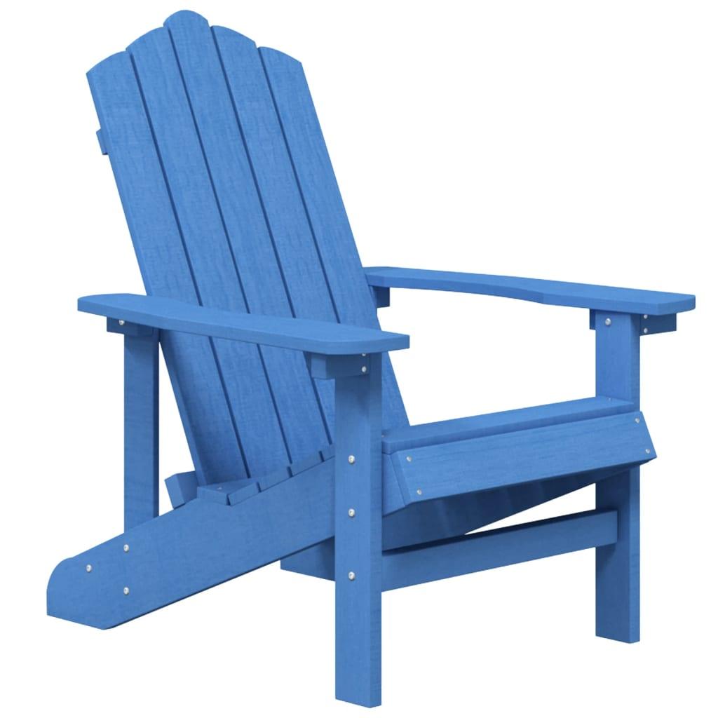 Patio Adirondack Chair with Table HDPE Aqua Blue at Set Shop and Smile