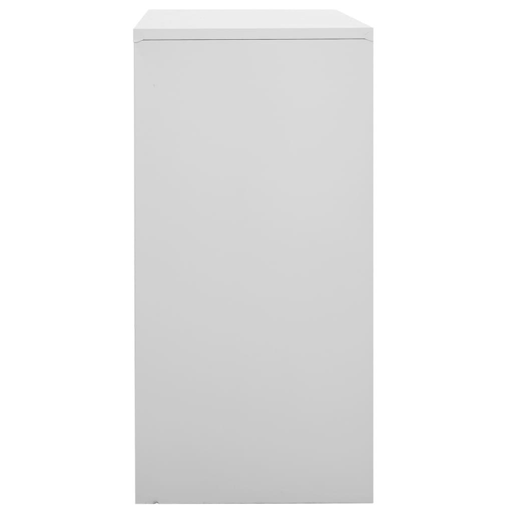 Locker Cabinets 2 pcs Light Gray 35.4"x17.7"x36.4" Steel at Set Shop and Smile