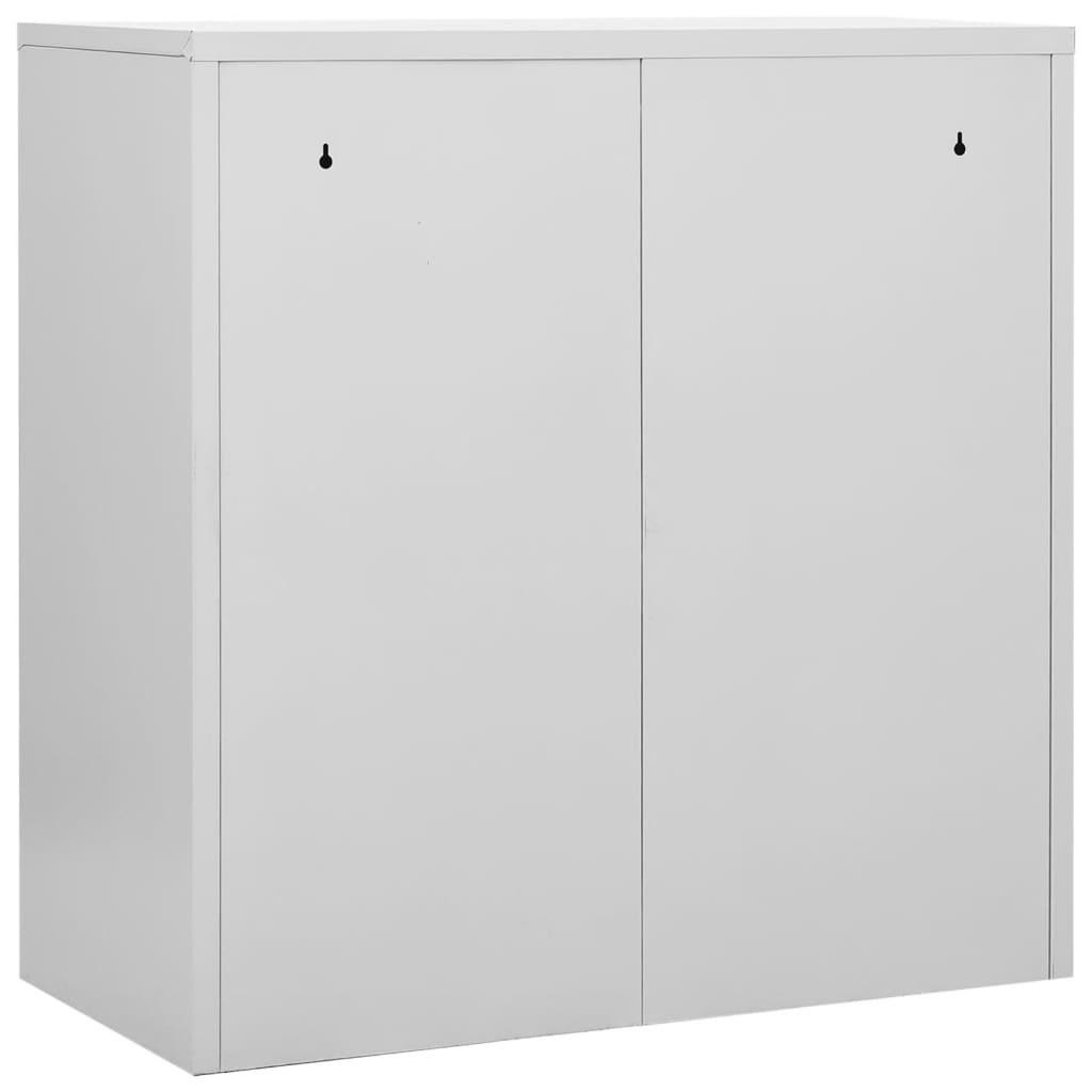 Locker Cabinets 2 pcs Light Gray and Blue 35.4"x17.7"x36.4" Steel at Set Shop and Smile