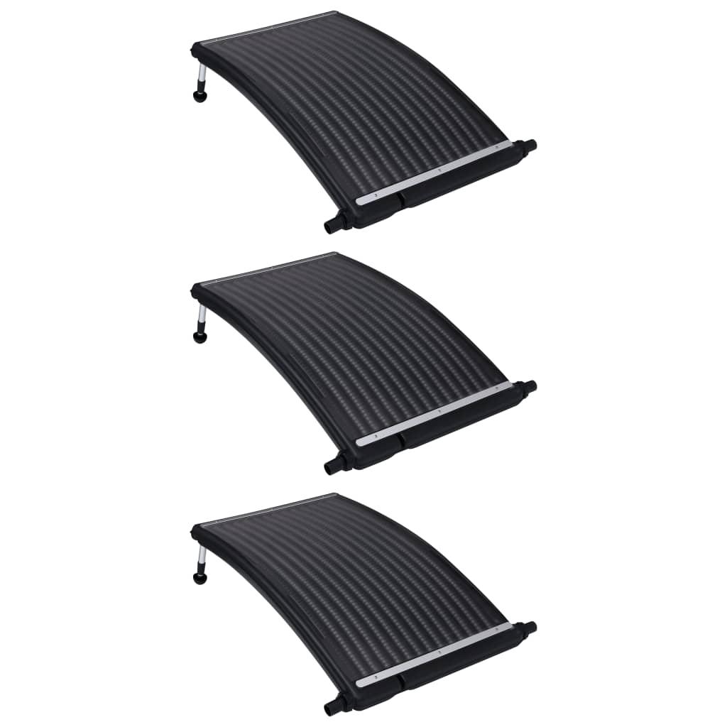 Curved Pool Solar Heating Panels 3 pcs 43.3"x25.6" at Set Shop and Smile