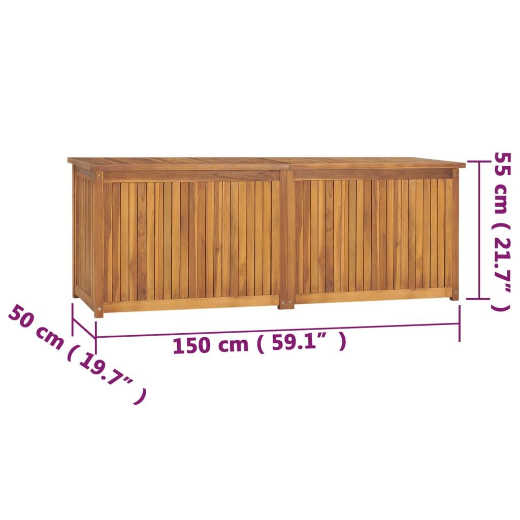 Patio Box 59.1"x19.7"x21.7" Solid Wood Teak at Set Shop and Smile