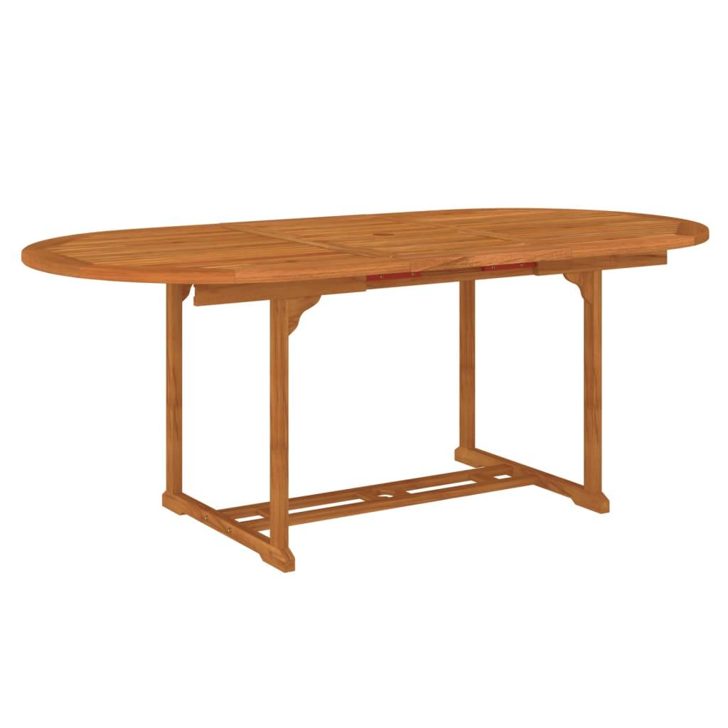 Patio Table 78.7"x39.4"x29.5" Solid Wood Eucalyptus at Set Shop and Smile