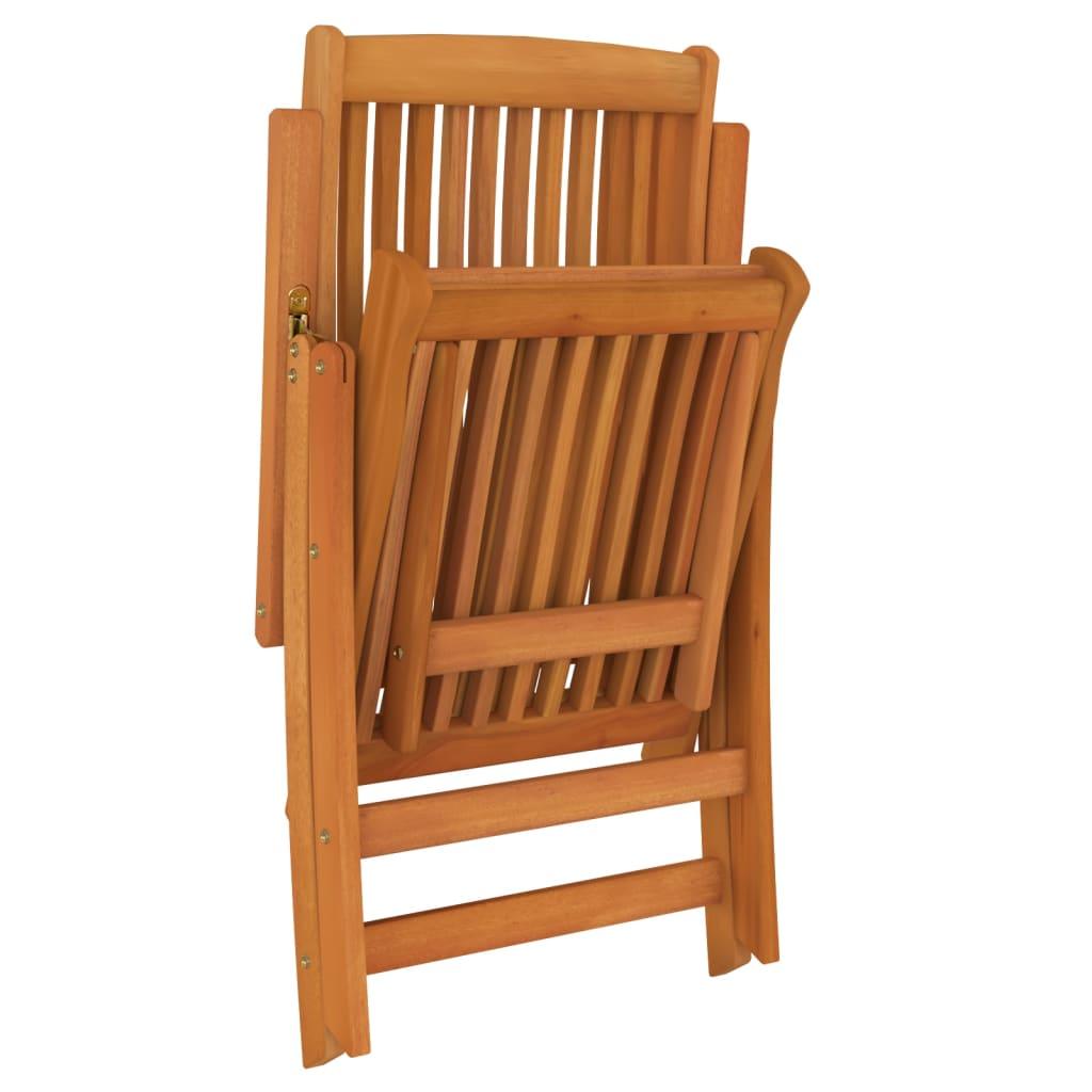 Folding Patio Chairs with Footrests 2 pcs Solid Wood Eucalyptus at Set Shop and Smile