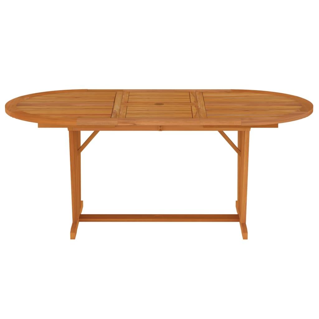 Patio Table 78.7"x39.4"x29.5" Solid Wood Eucalyptus at Set Shop and Smile