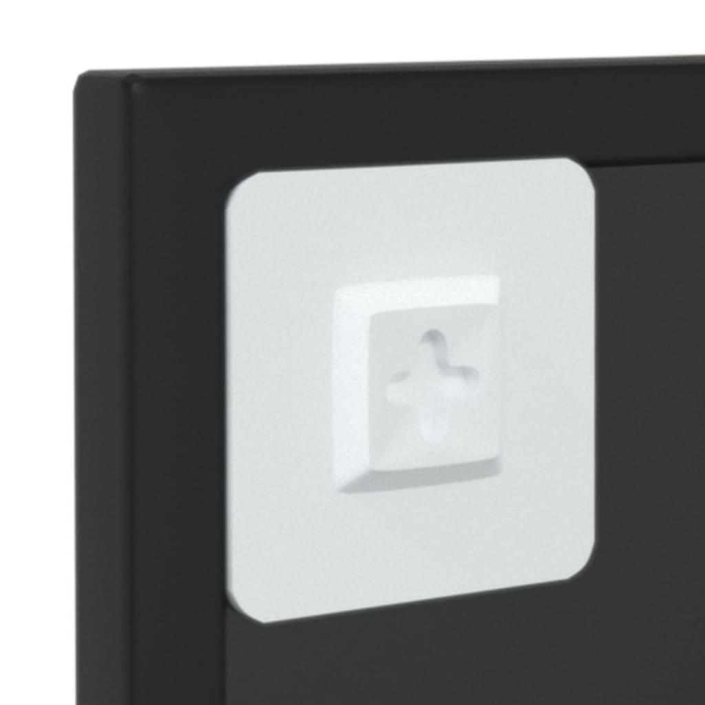 Wall Mirror Black 23.6"x15.7" Metal at Set Shop and Smile