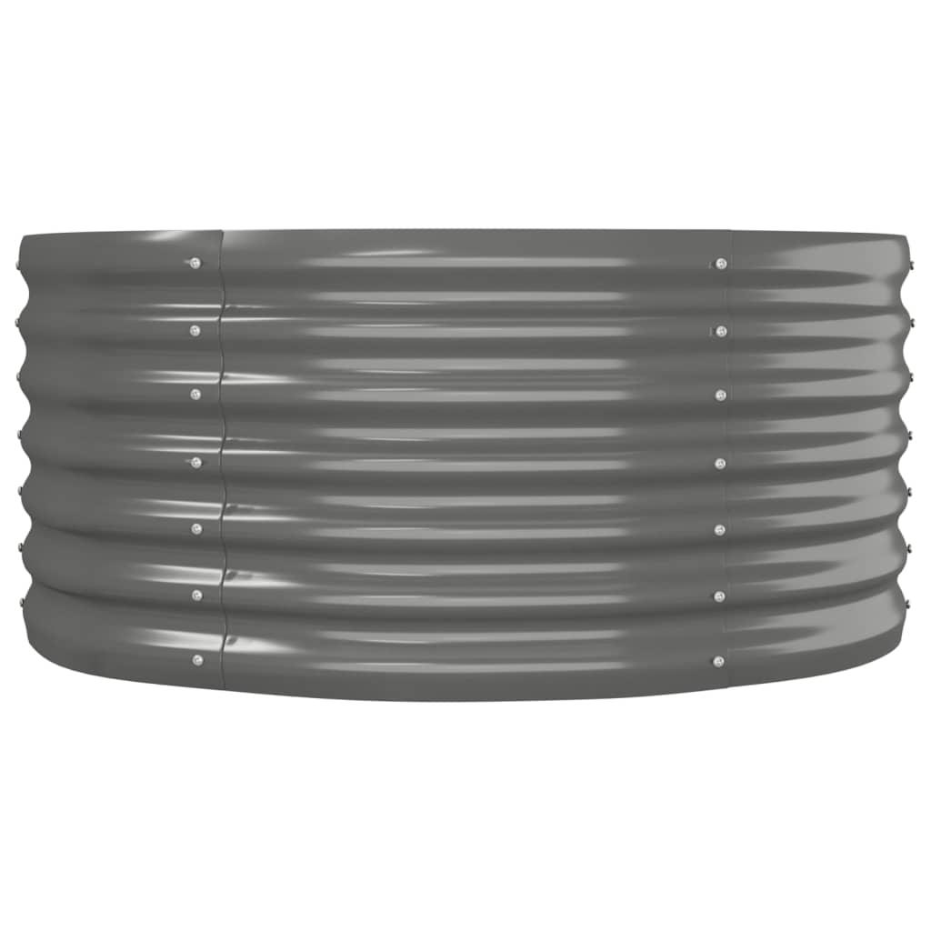 Garden Raised Bed Powder-coated Steel 59.8"x31.5"x14.2" Gray at Set Shop and Smile