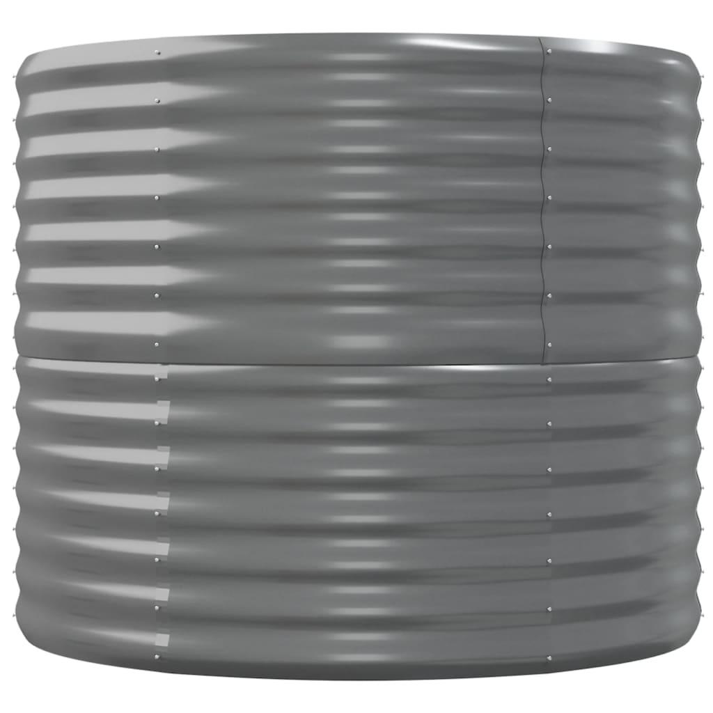 Garden Raised Bed Powder-coated Steel 59.8"x31.5"x26.8" Gray at Set Shop and Smile