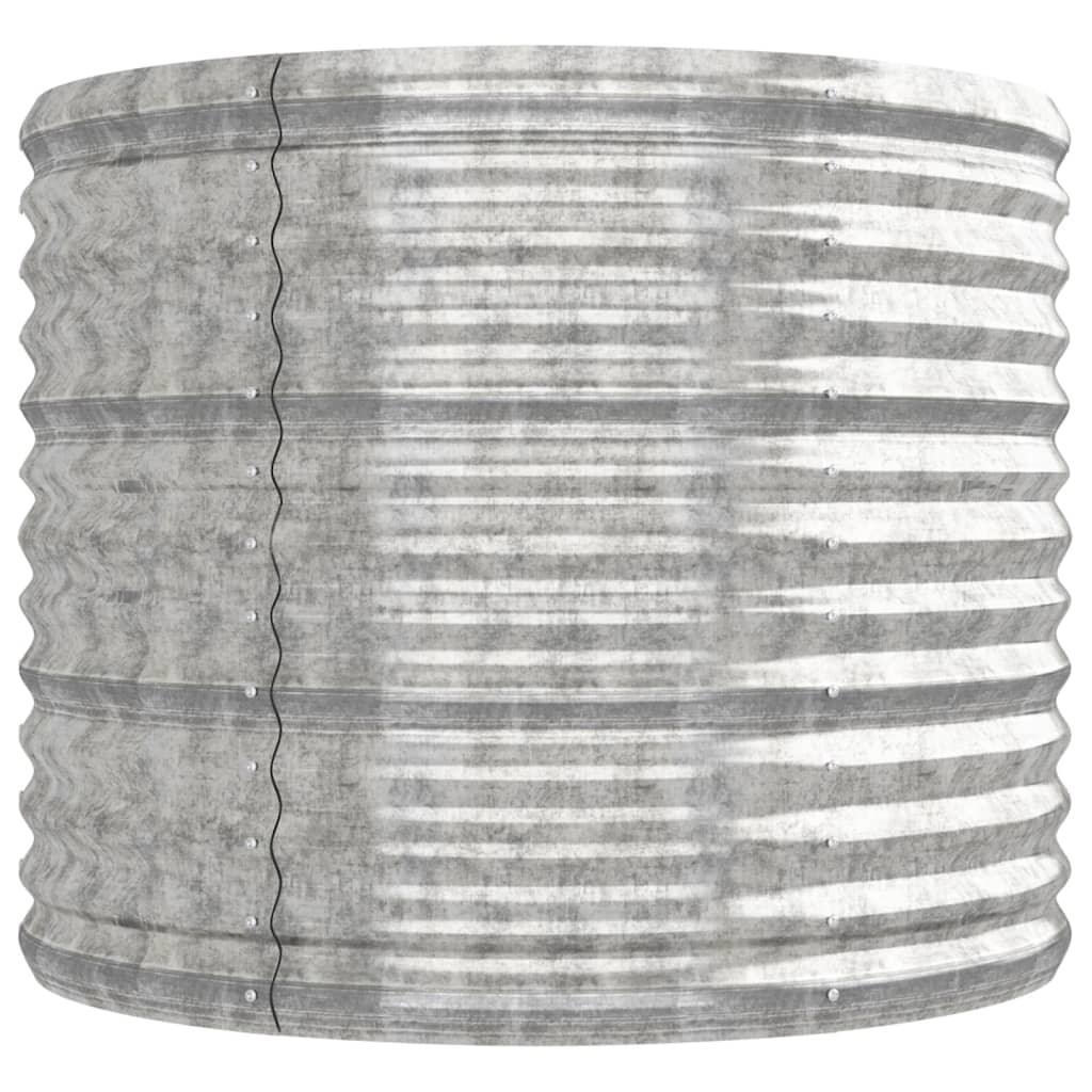 Garden Raised Bed Powder-coated Steel 88.2"x31.5"x26.8" Silver at Set Shop and Smile