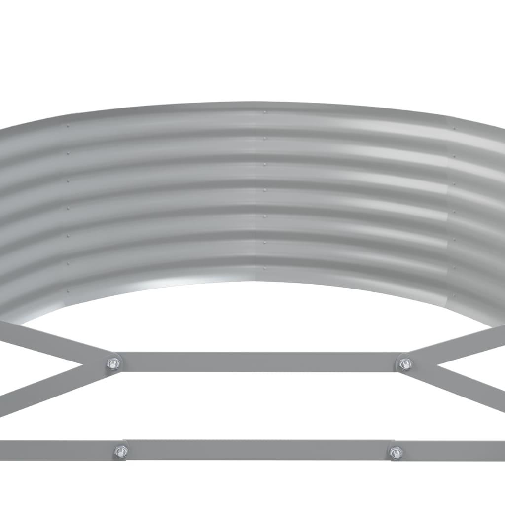 Garden Raised Bed Powder-coated Steel 126.8"x39.4"x14.2" Gray at Set Shop and Smile