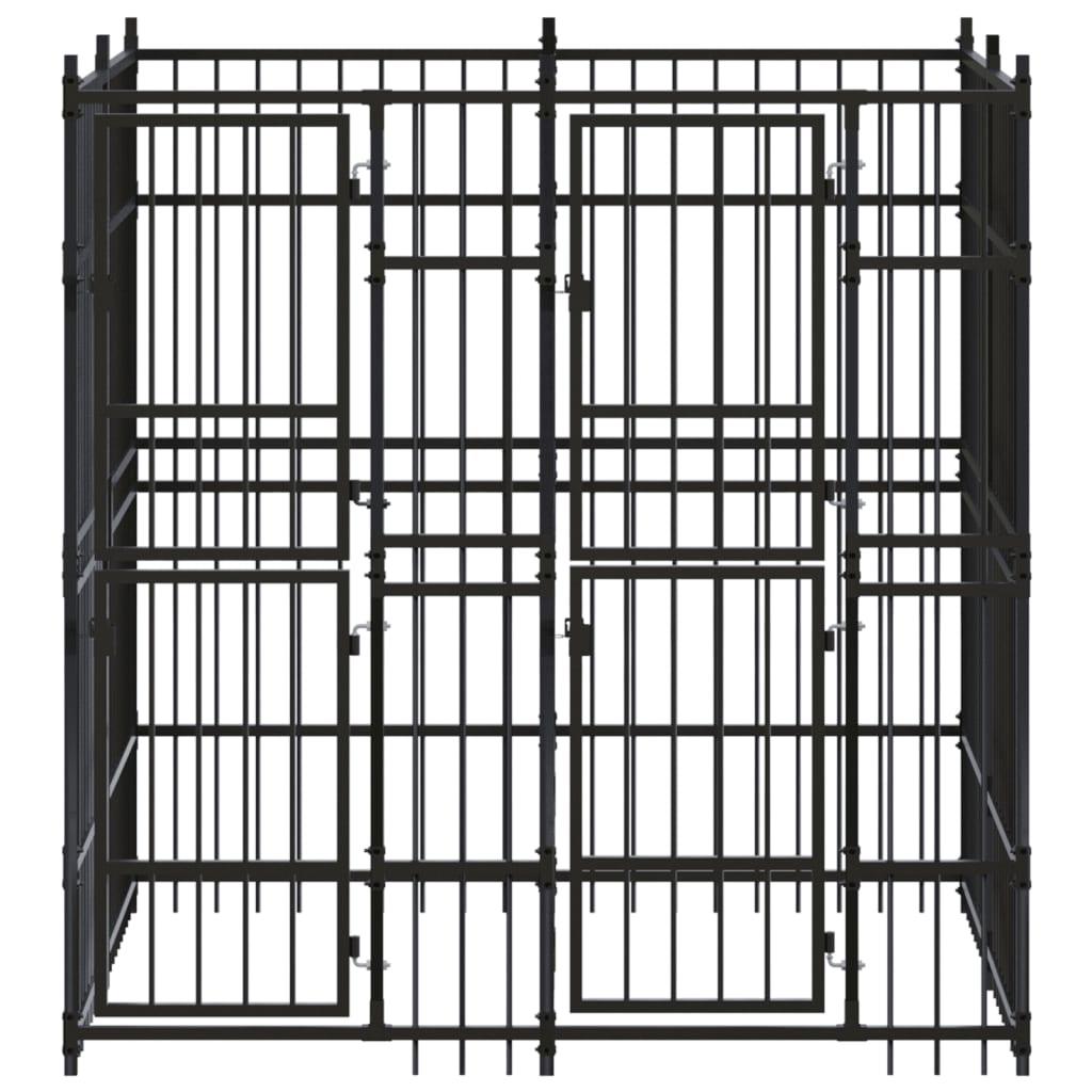 Outdoor Dog Kennel Steel 39.7 ft² at Set Shop and Smile
