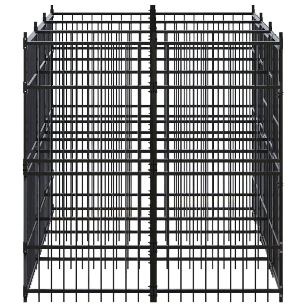 Outdoor Dog Kennel Steel 59.5 ft² at Set Shop and Smile