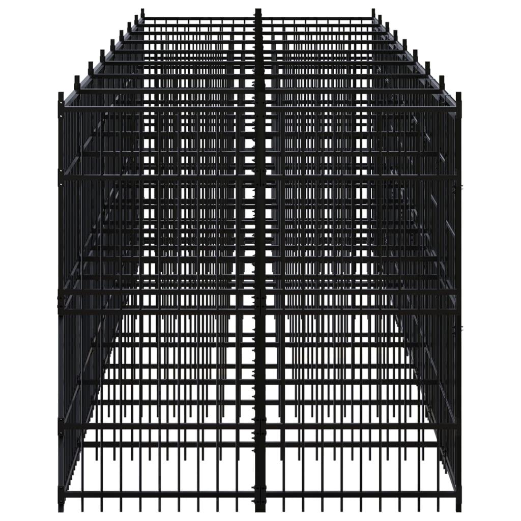 Outdoor Dog Kennel Steel 158.8 ft² at Set Shop and Smile