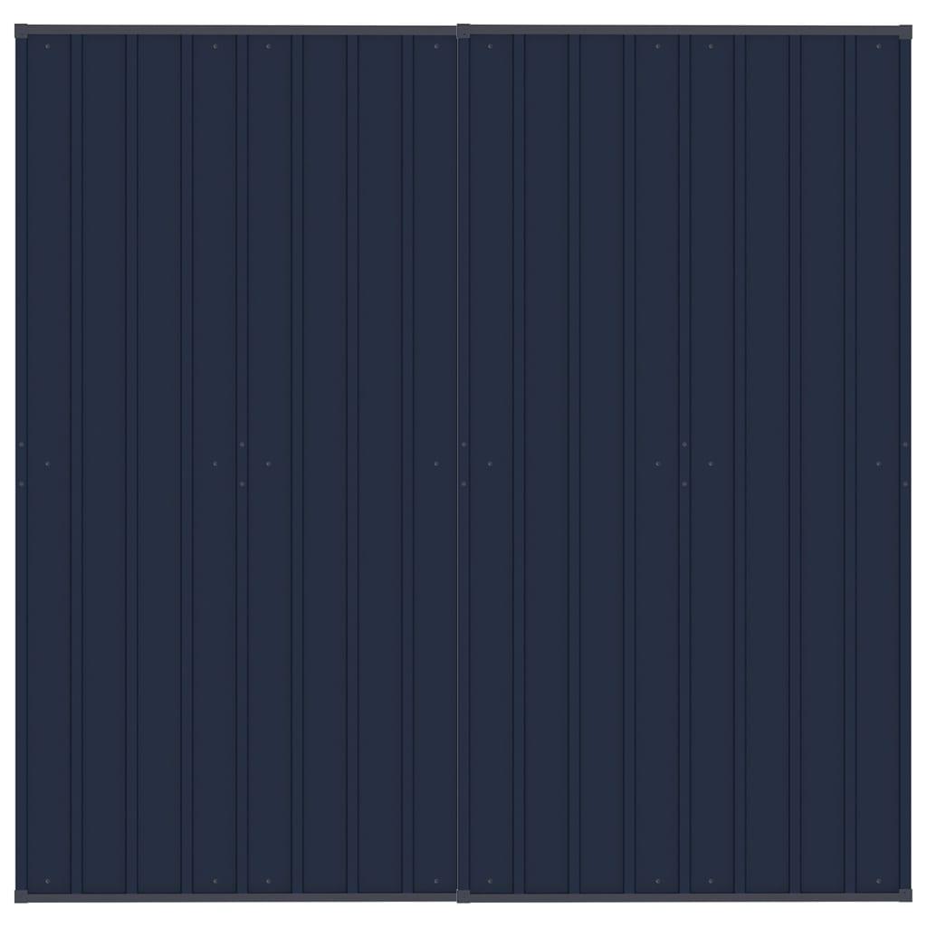 Outdoor Dog Kennel with Roof Steel 39.7 ft² at Set Shop and Smile