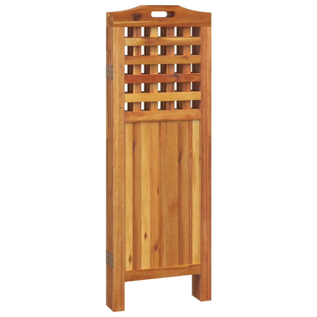 4-Panel Room Divider 63.8"x0.8"x45.3" Solid Wood Acacia at Set Shop and Smile