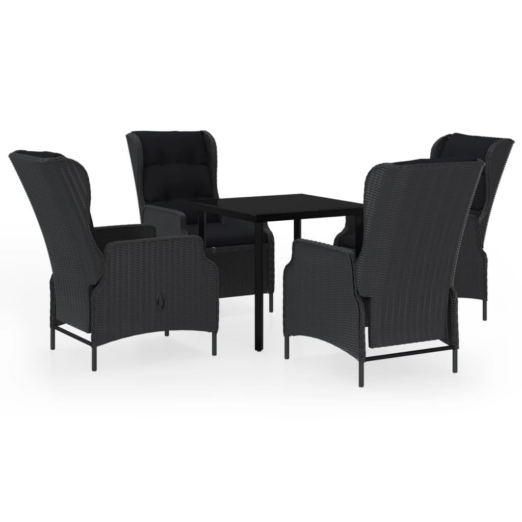 5 Piece Patio Dining Set Dark Gray at Set Shop and Smile