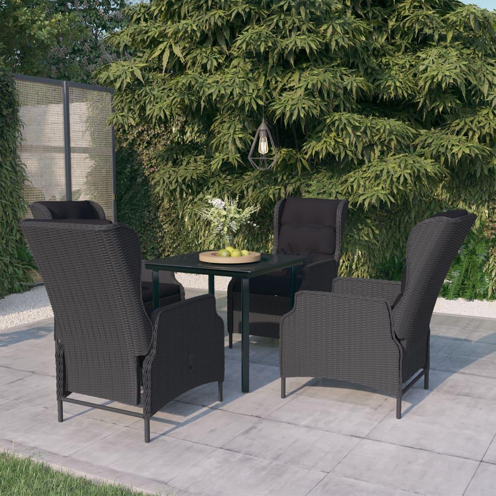 5 Piece Patio Dining Set Dark Gray at Set Shop and Smile
