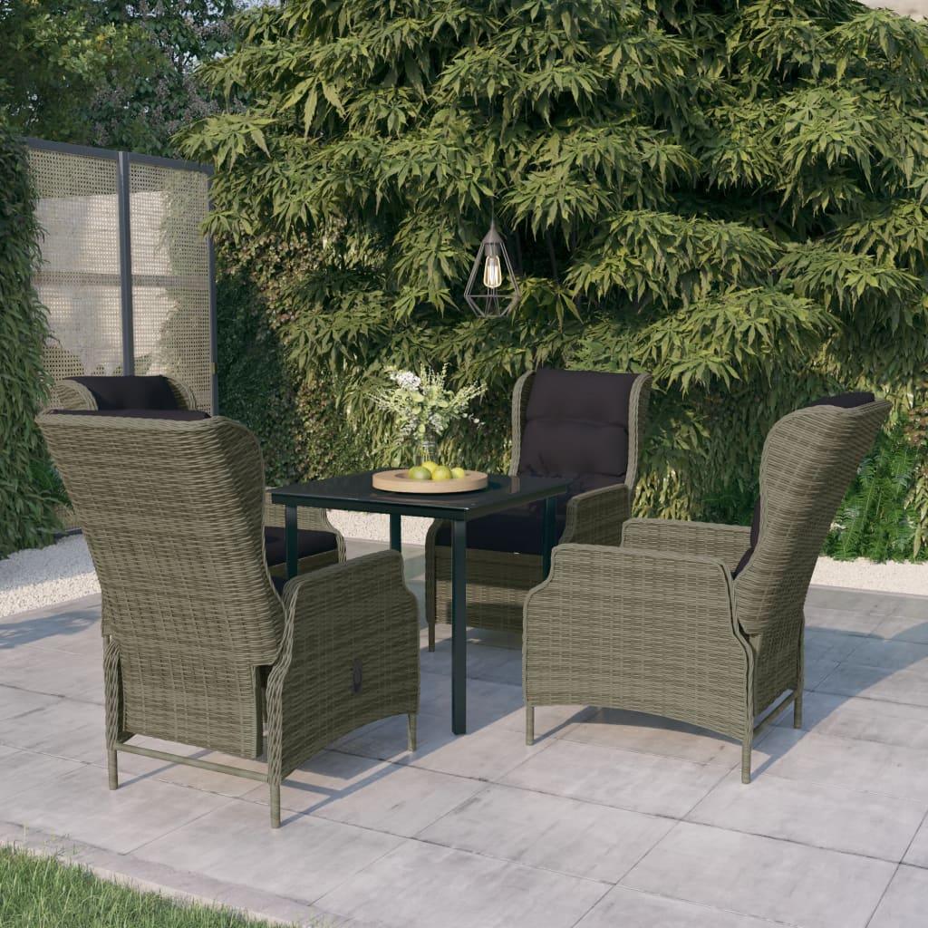 5 Piece Patio Dining Set Brown at Set Shop and Smile