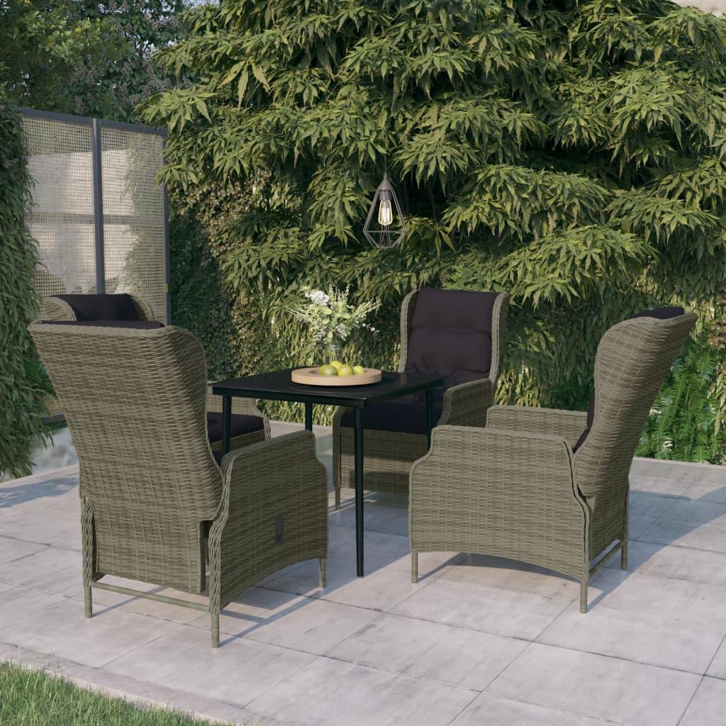 5 Piece Patio Dining Set Brown at Set Shop and Smile