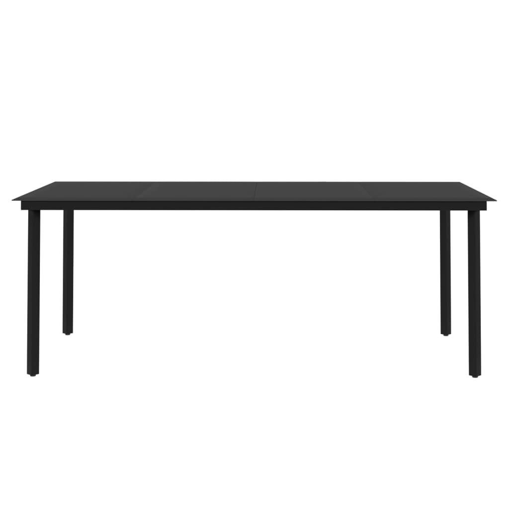 9 Piece Patio Dining Set with Cushions Poly Rattan and Glass at Set Shop and Smile