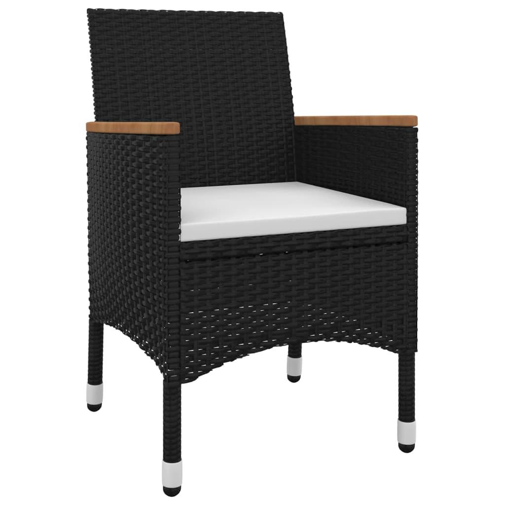 9 Piece Patio Dining Set with Cushions Poly Rattan and Glass at Set Shop and Smile