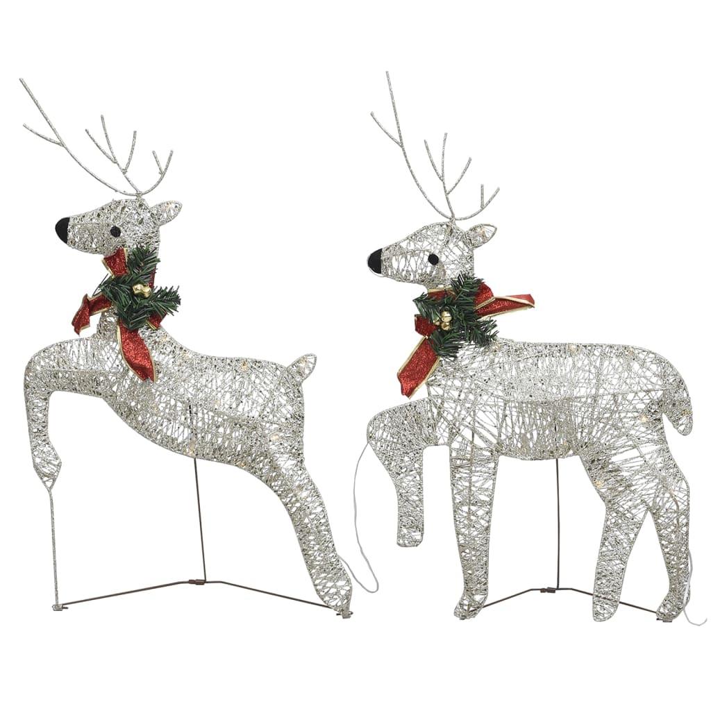 Christmas Reindeers 2 pcs Gold 40 LEDs at Set Shop and Smile