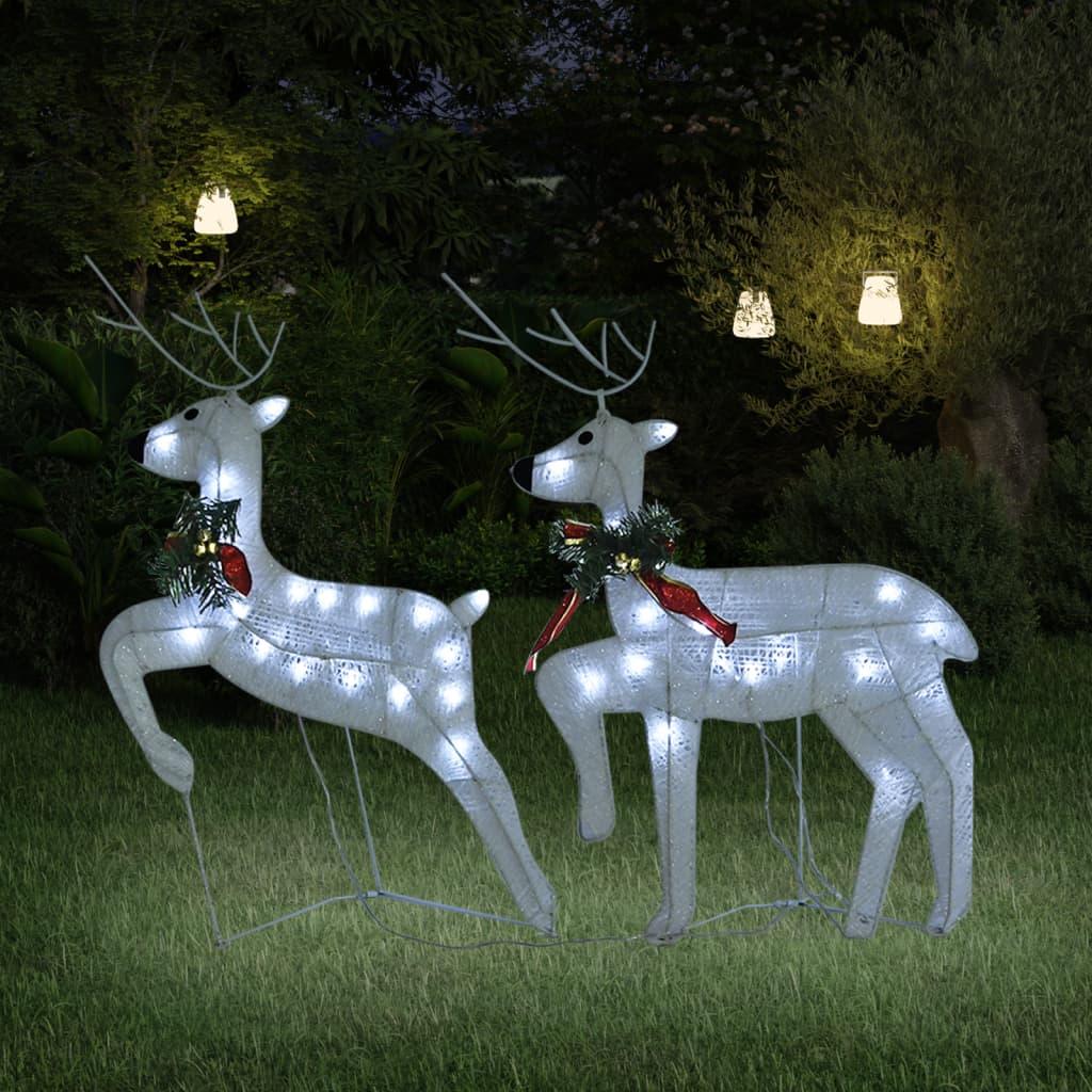 Christmas Reindeers 2 pcs White 40 LEDs at Set Shop and Smile