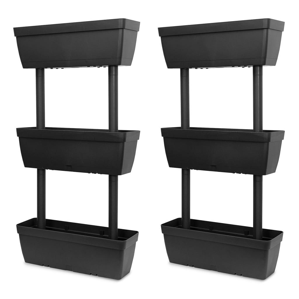 Garden Planter 6 pcs 39.4" Anthracite at Set Shop and Smile