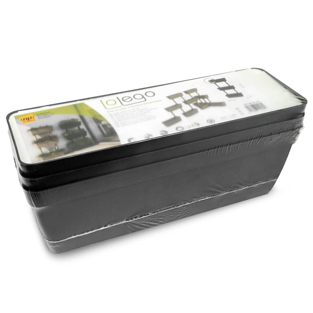 Garden Planter 6 pcs 39.4" Anthracite at Set Shop and Smile