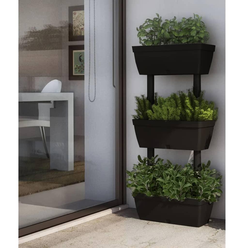 Garden Planter 6 pcs 39.4" Anthracite at Set Shop and Smile