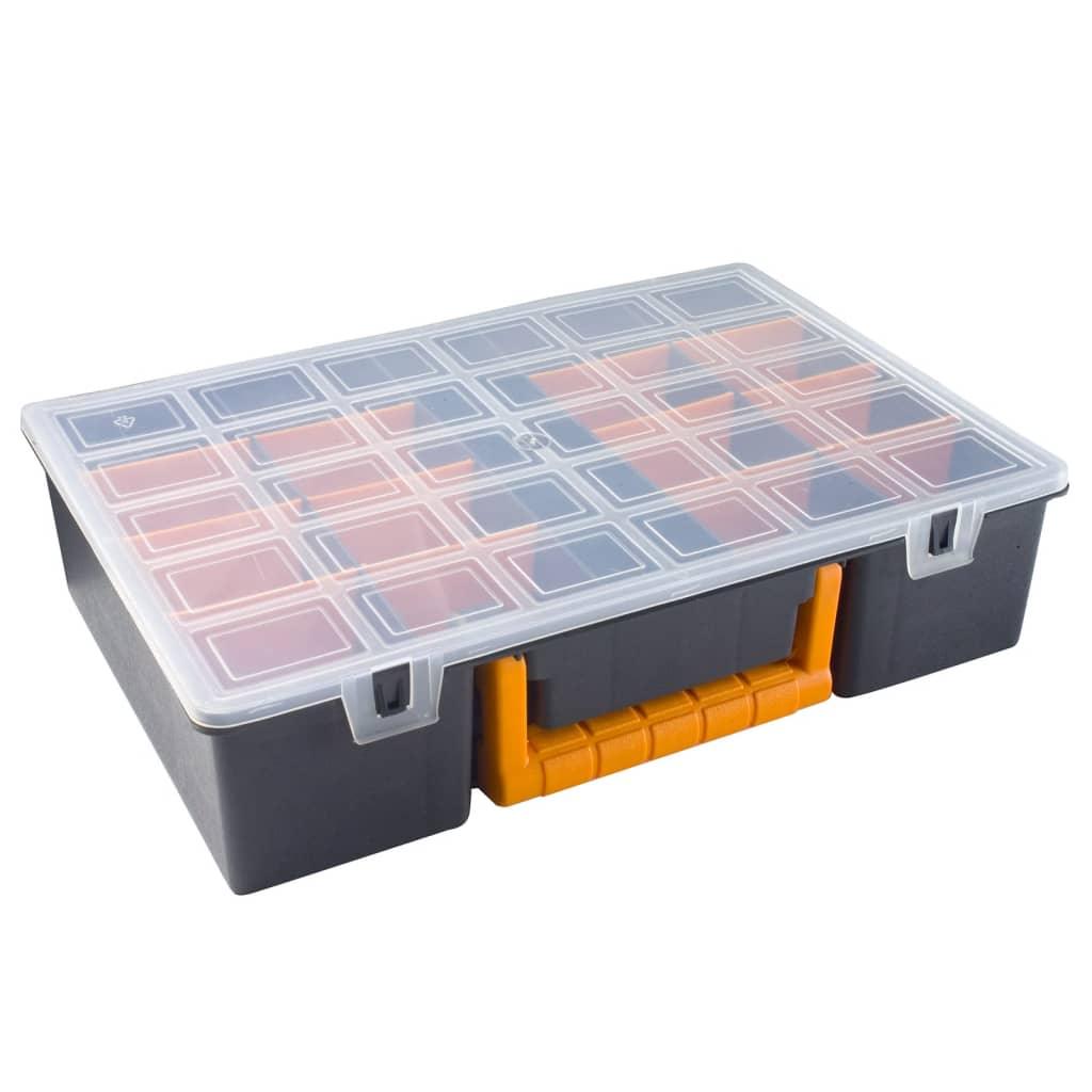 Assortment Boxes 2 pcs with Removable Dividers 14.2"x9.8"x3.3" PP at Set Shop and Smile