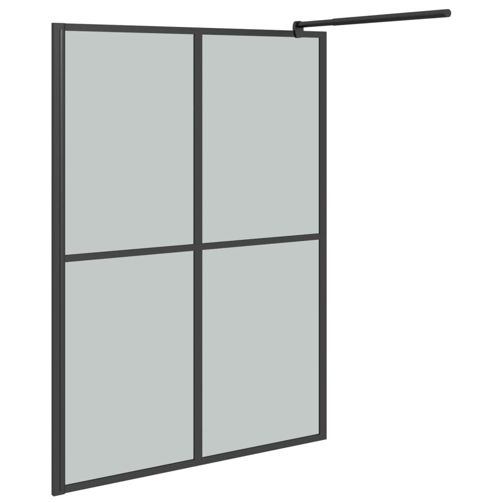 Walk-in Shower Screen 55.1"x76.8" Dark Tempered Glass at Set Shop and Smile