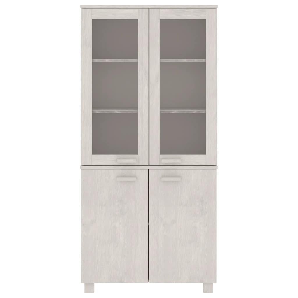 Highboard Solid Wood Pine White at Set Shop and Smile