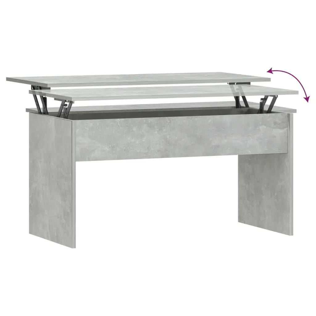 Coffee Table Concrete Gray 40.2"x19.9"x20.7" Engineered Wood at Set Shop and Smile