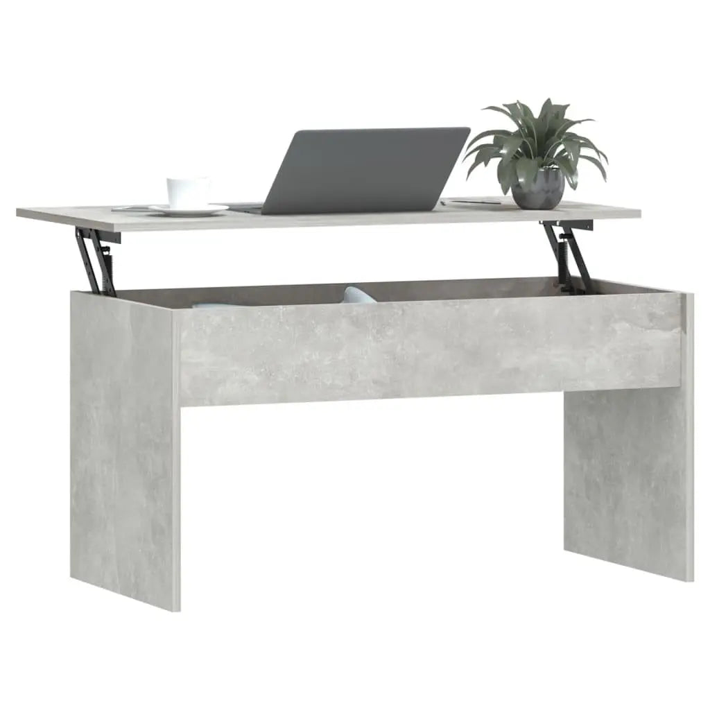 Coffee Table Concrete Gray 40.2"x19.9"x20.7" Engineered Wood at Set Shop and Smile