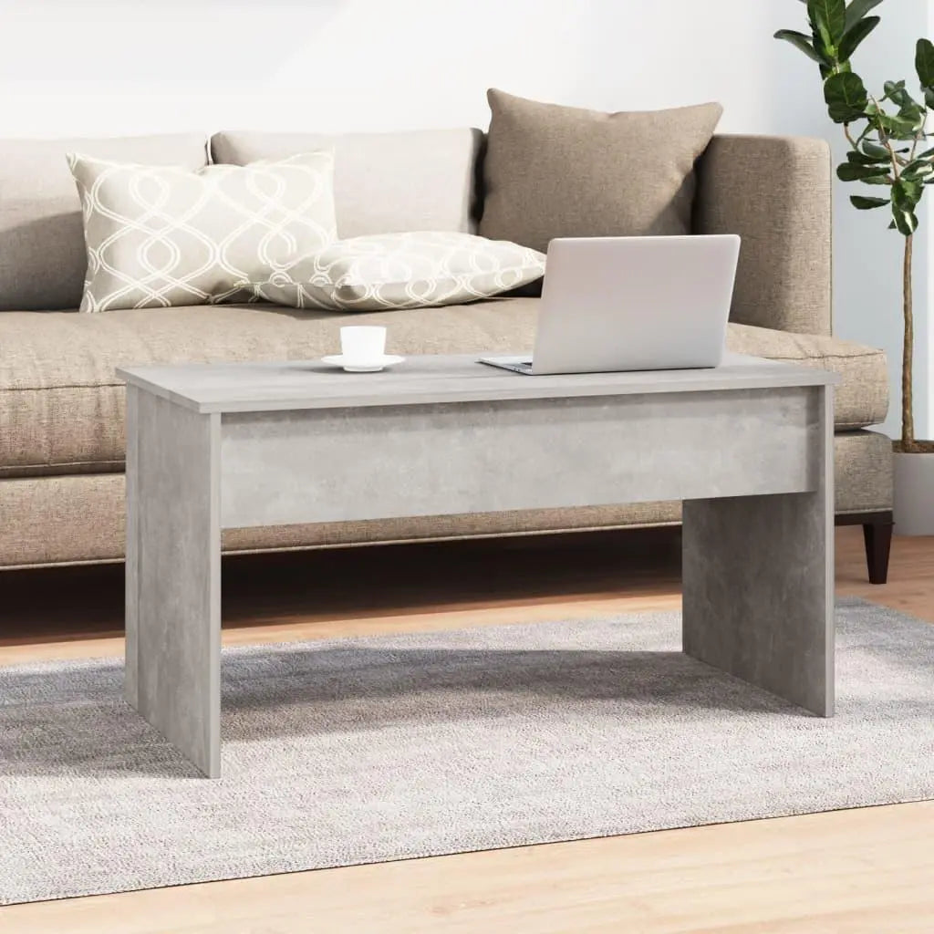 Coffee Table Concrete Gray 40.2"x19.9"x20.7" Engineered Wood at Set Shop and Smile
