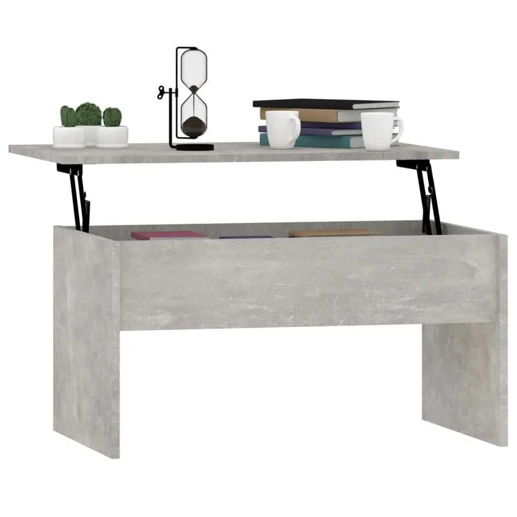 Coffee Table Concrete Gray 31.5"x19.9"x16.3" Engineered Wood at Set Shop and Smile